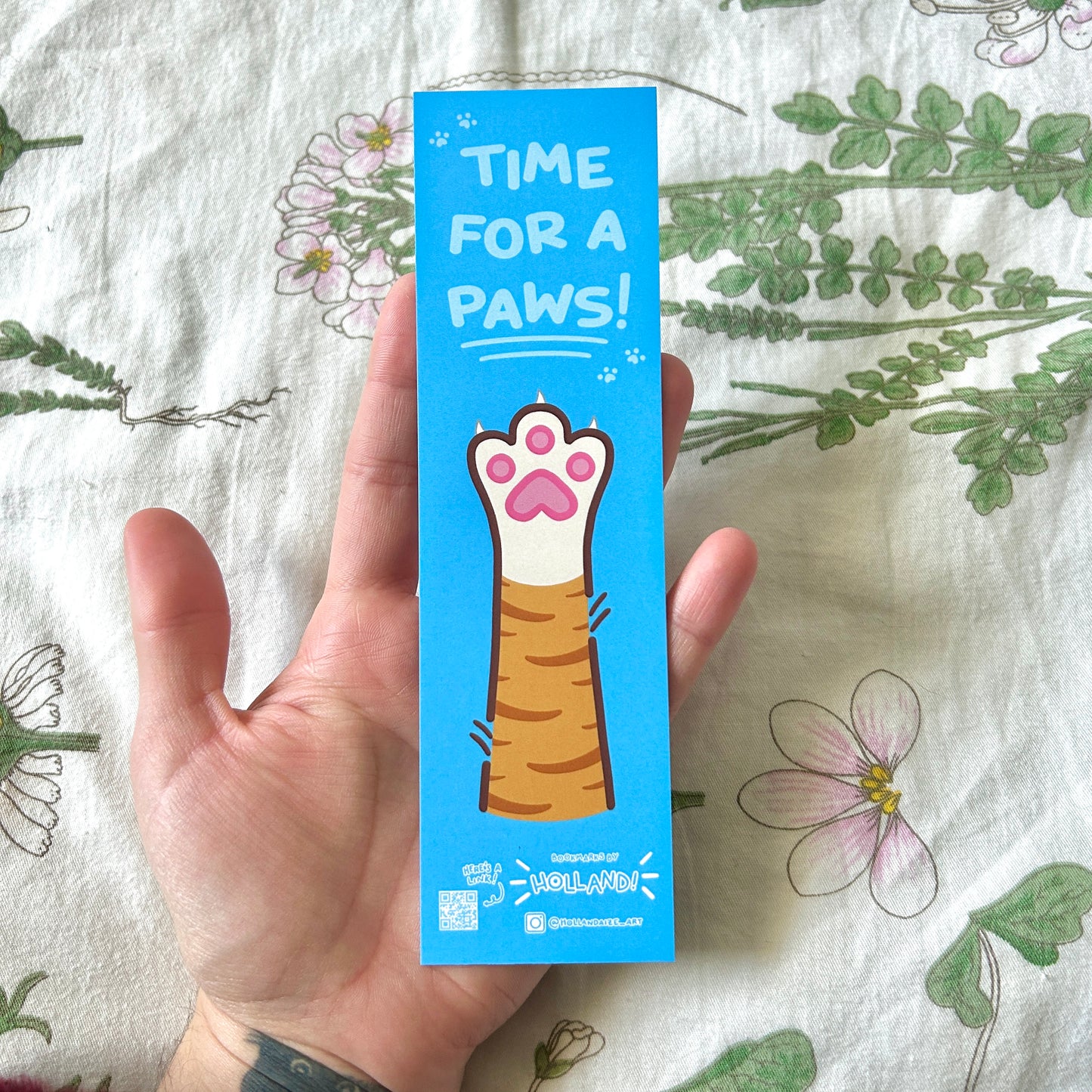 Cat Soft-Touch Bookmark