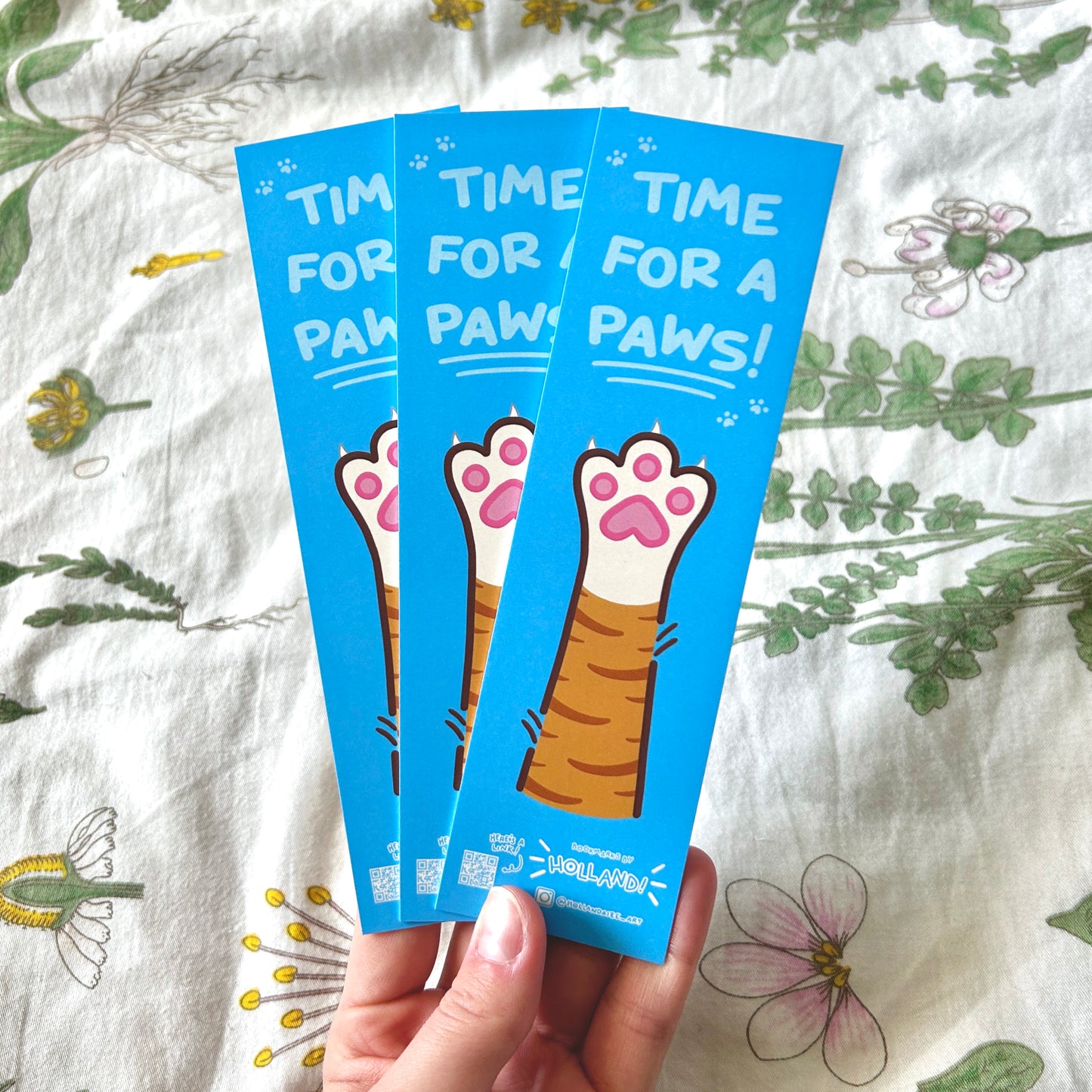 Cat Soft-Touch Bookmark