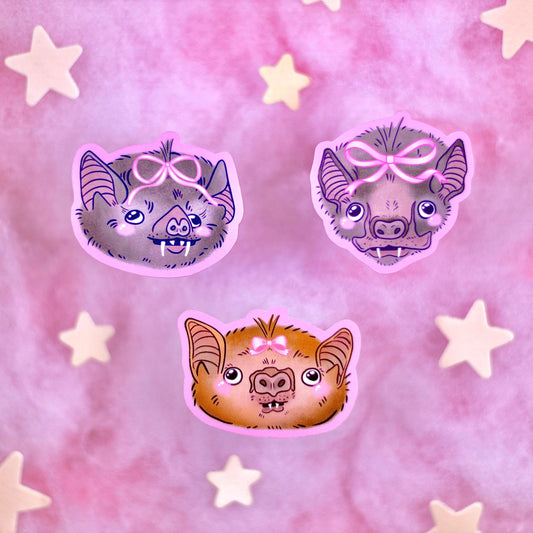 Coquette Vampire Bat Stickers