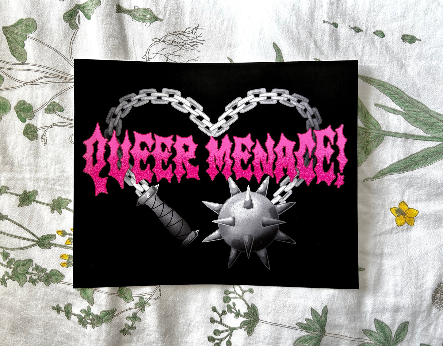 "Queer Menace" Flail Art Print