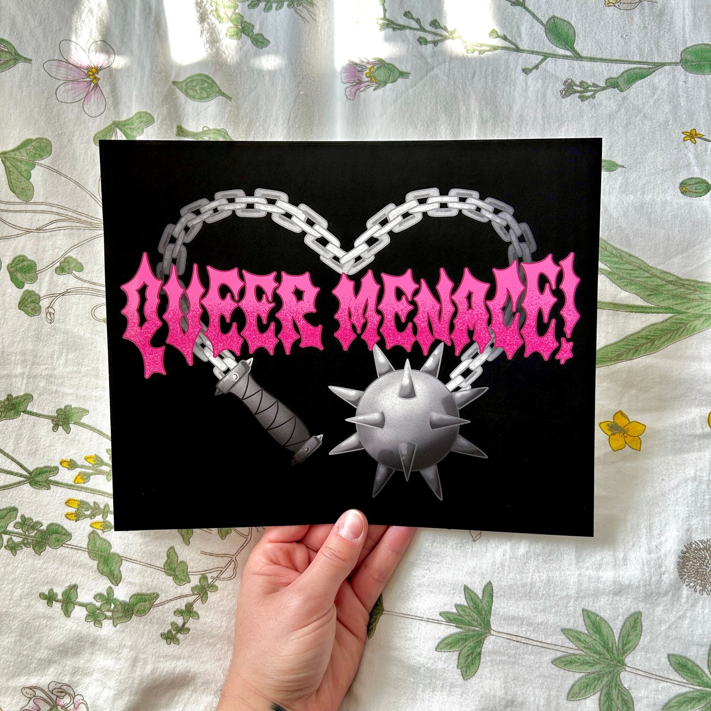 "Queer Menace" Flail Art Print