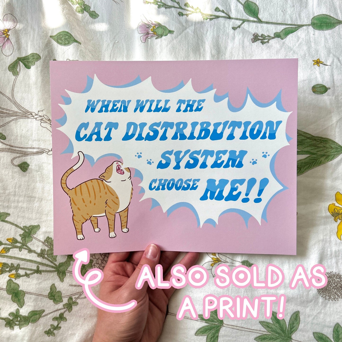 When Will the Cat Distribution System Choose Me Sticker