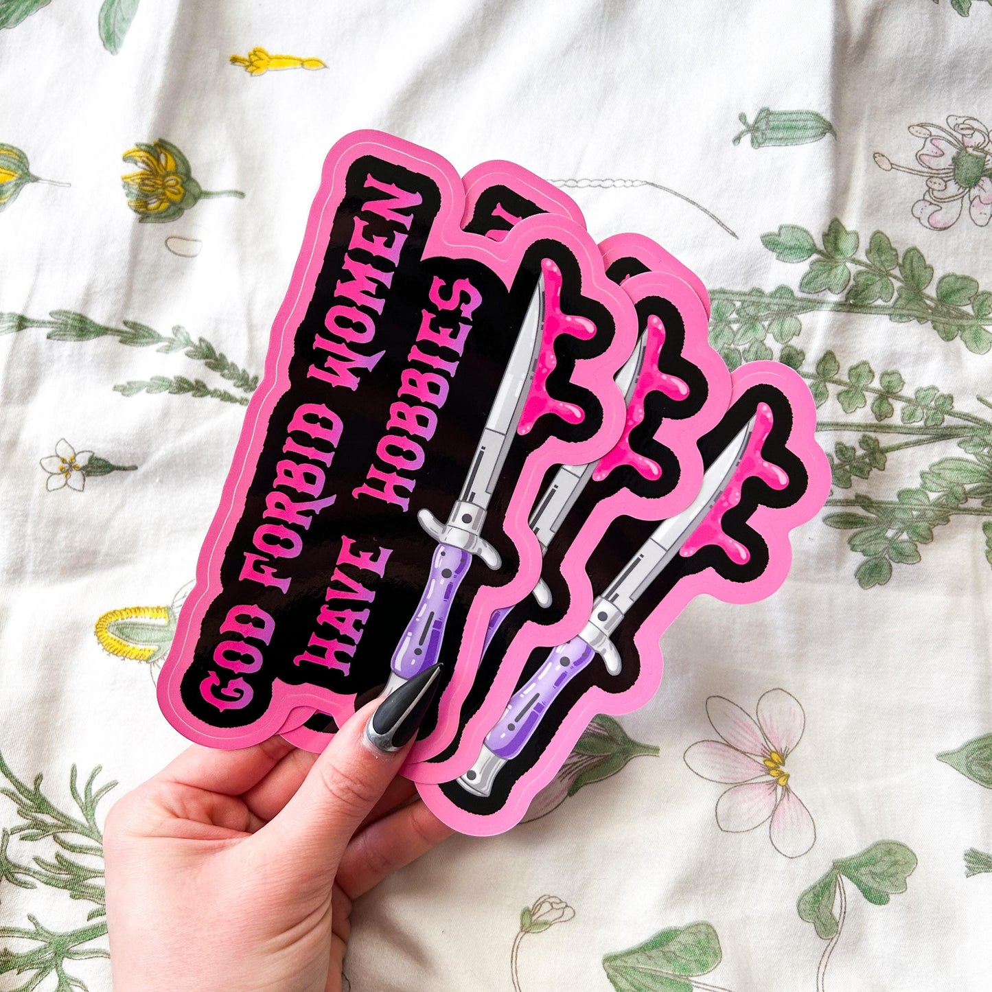 God Forbid Women Have Hobbies Bumper Sticker