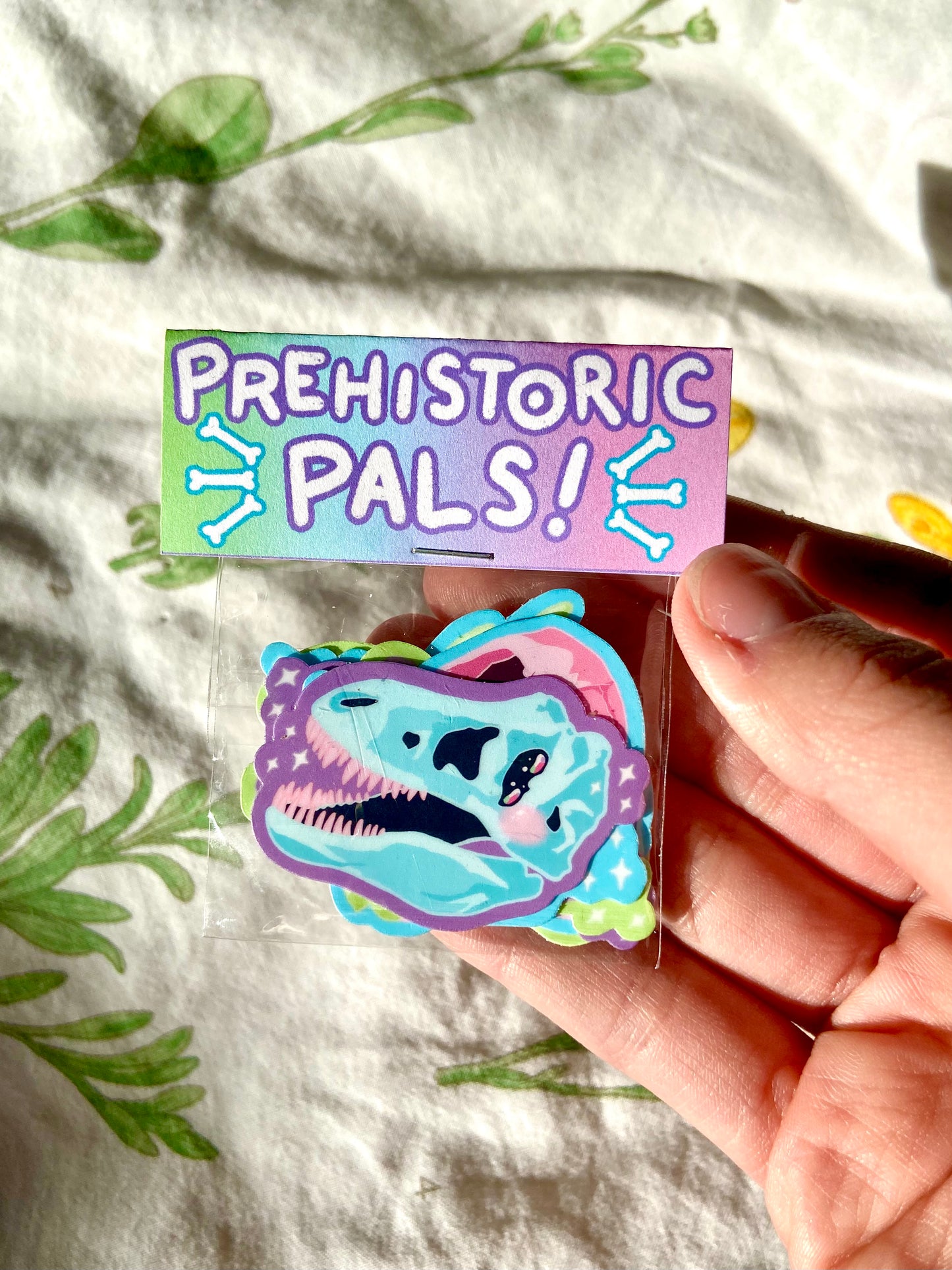 Mini Prehistoric Pals Dinosaur Sparkle Stickers
