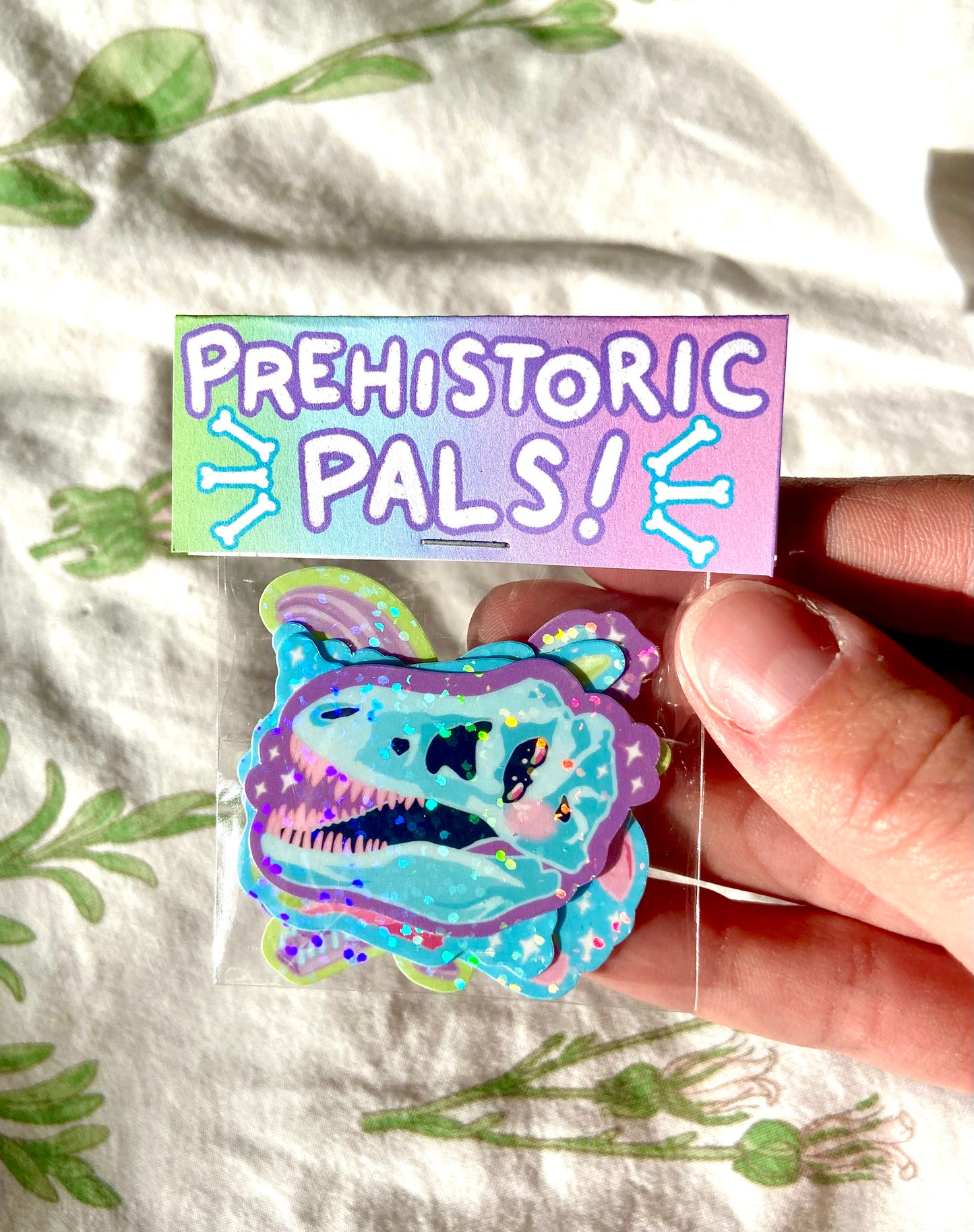 Mini Prehistoric Pals Dinosaur Sparkle Stickers