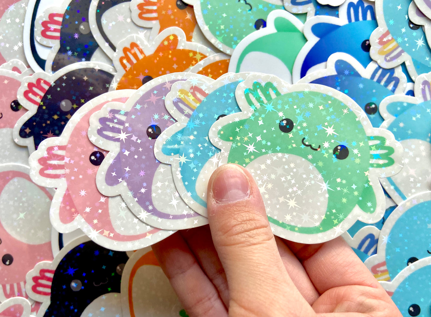 Axolotl Squishmallow Stickers
