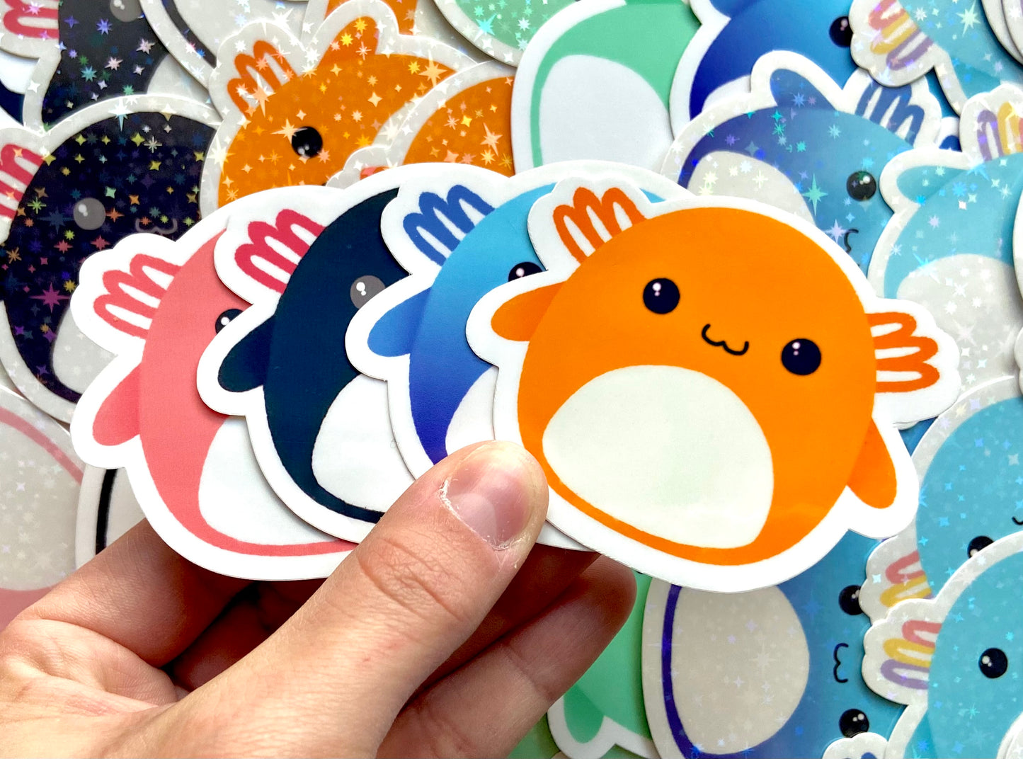 Axolotl Squishmallow Stickers