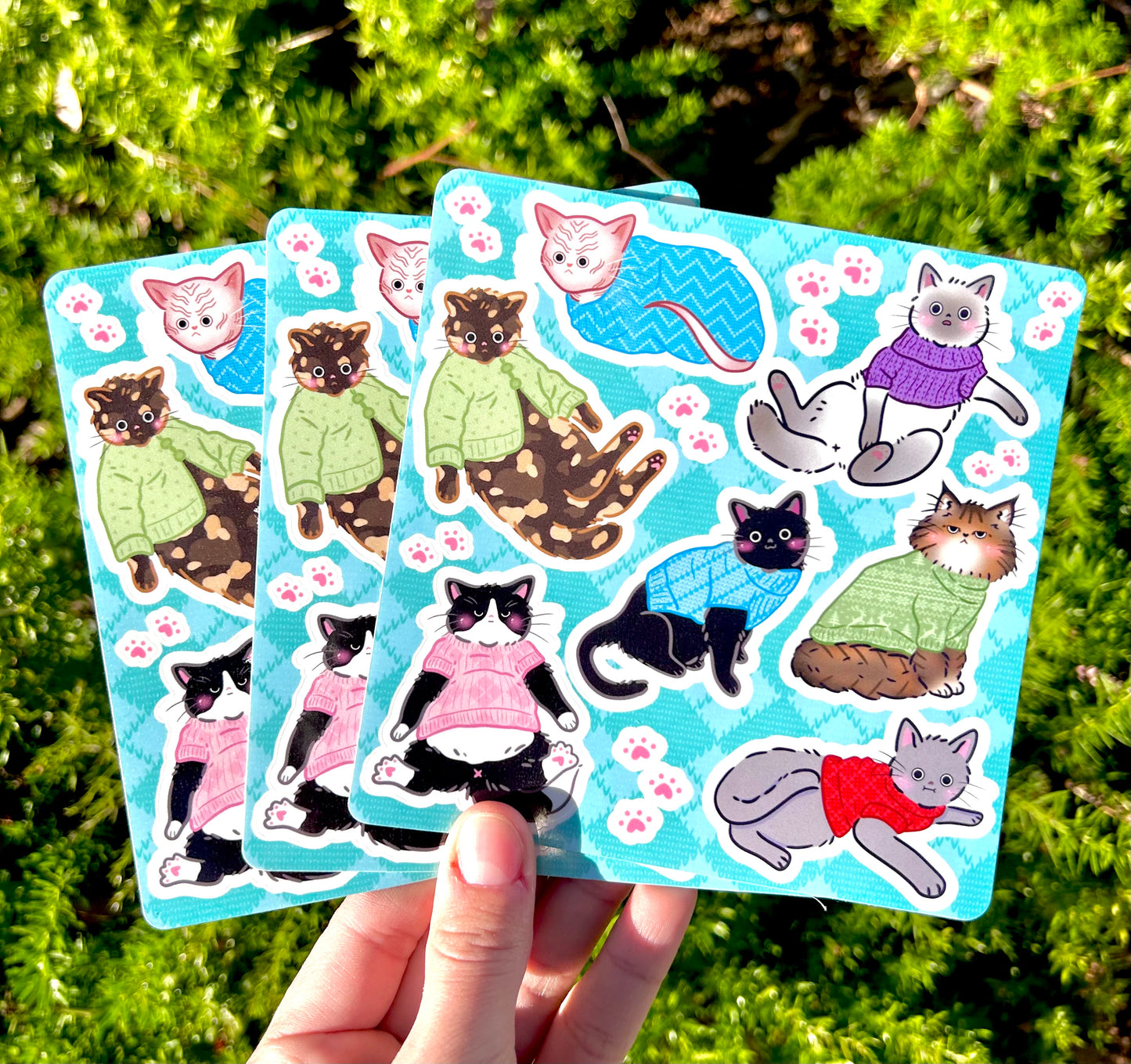Meowy Christmas Kitty Cat Holiday Card