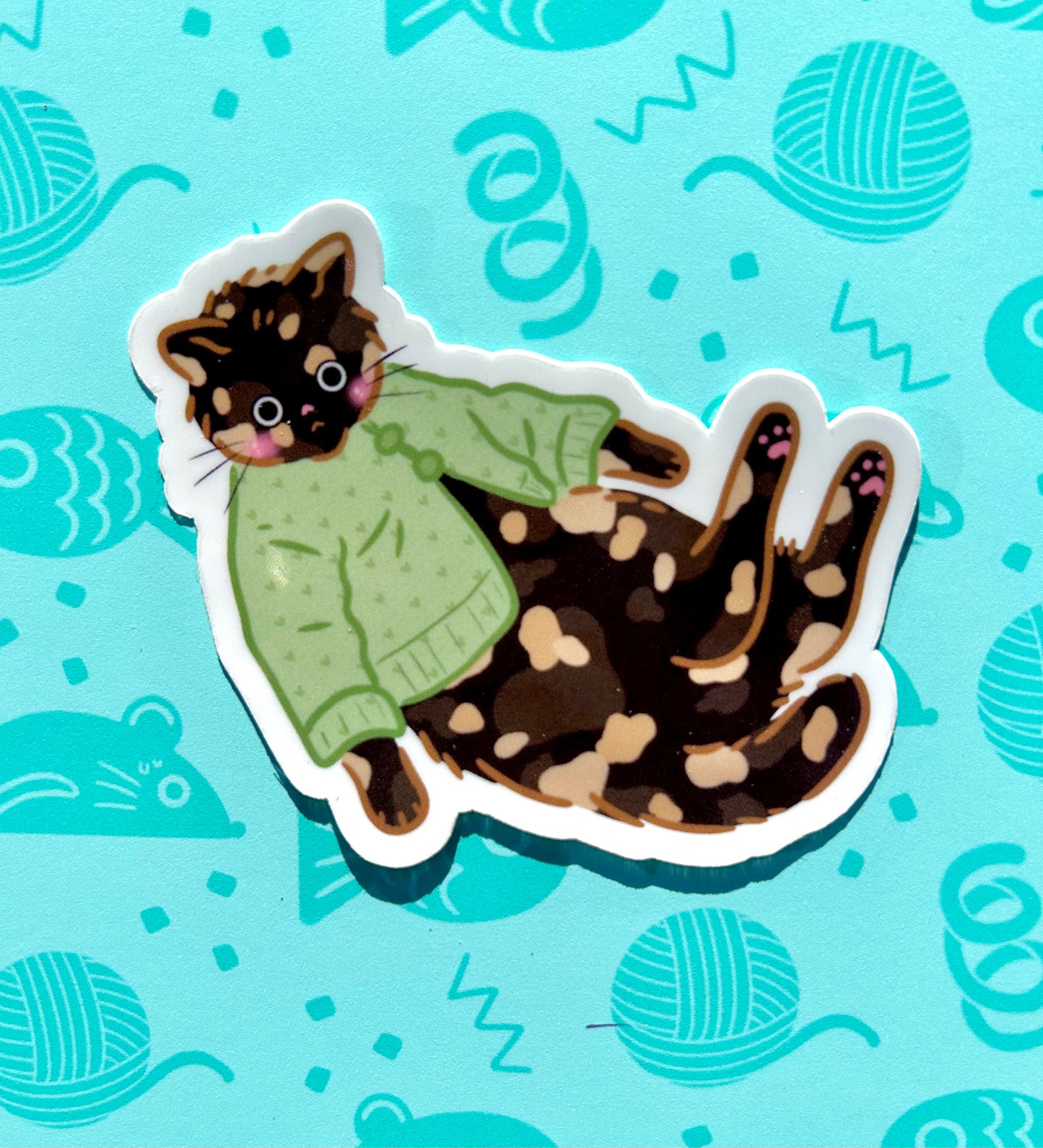 Cats in Sweaters Stickers