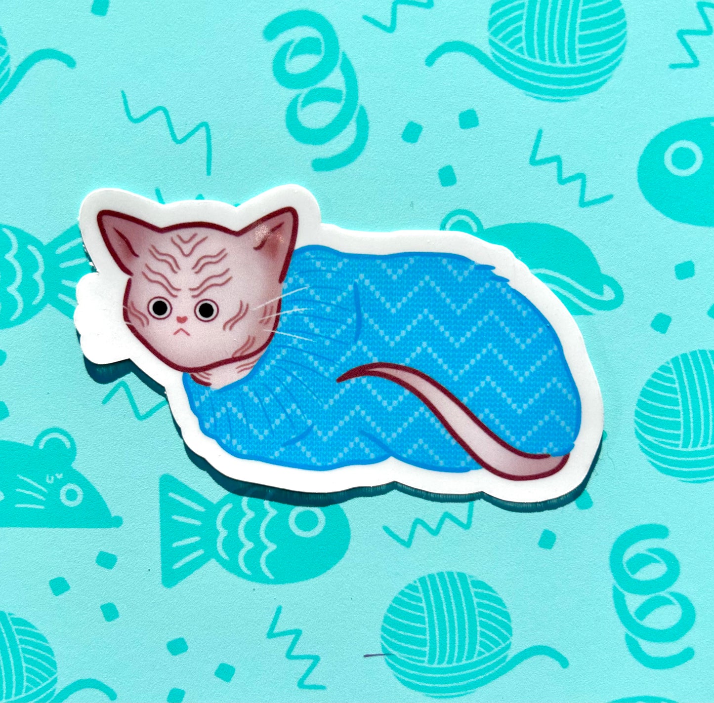 Cats in Sweaters Stickers