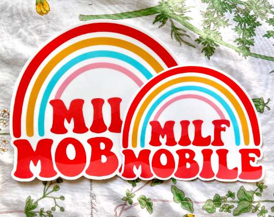 Milf Mobile Bumper Sticker and Magnet