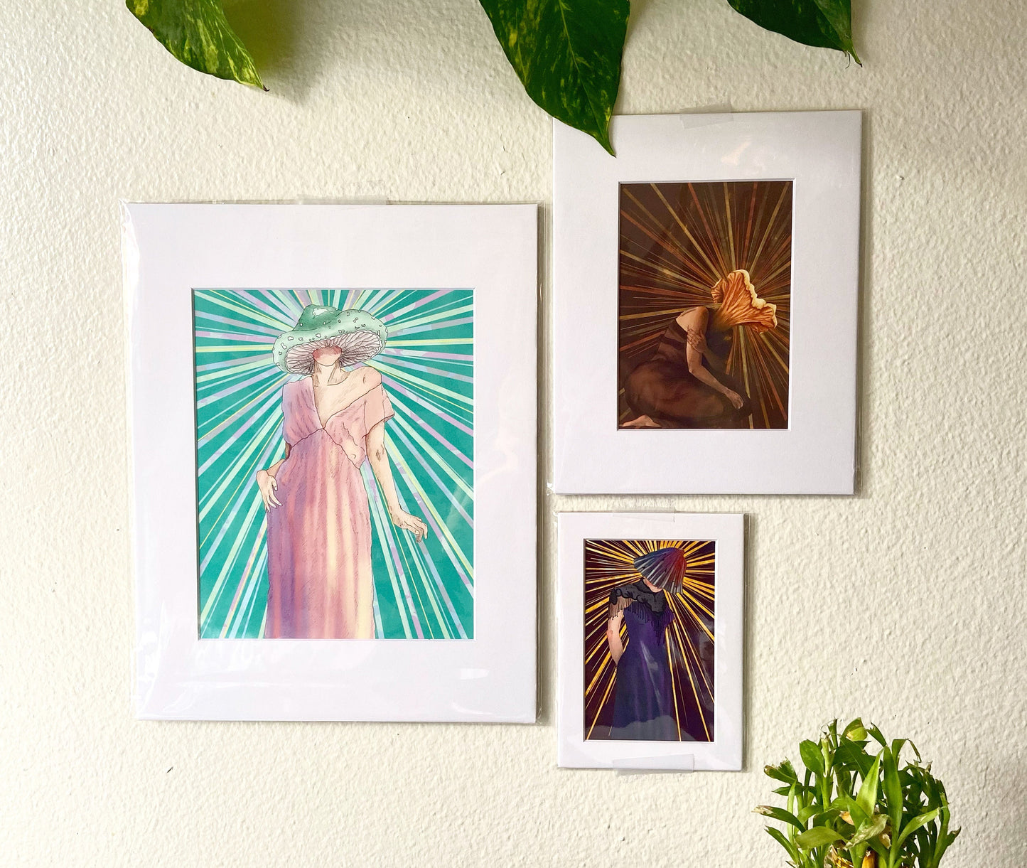 Mushroom Lady "The Star" Art Print