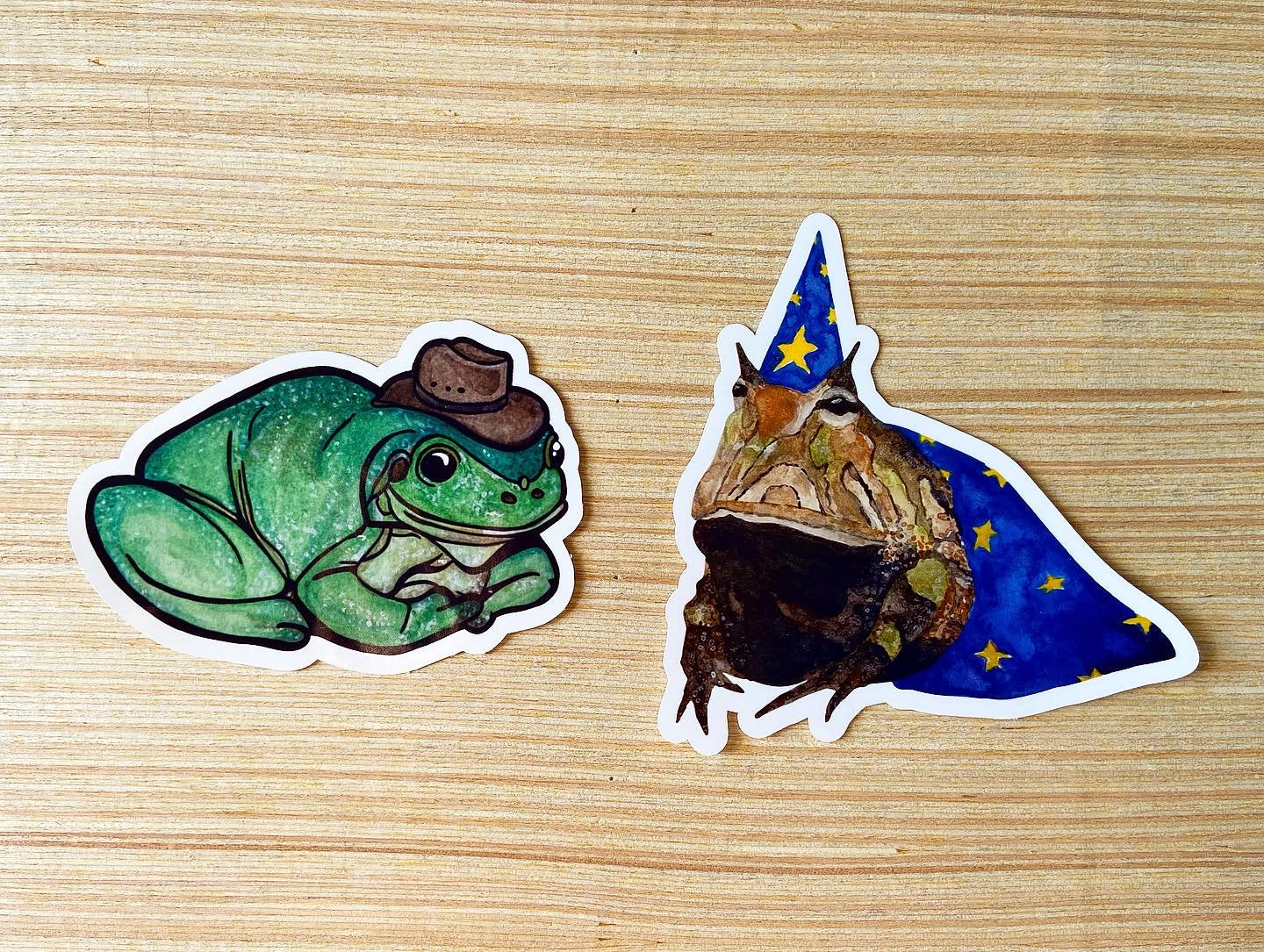 Cowboy Frog Sticker