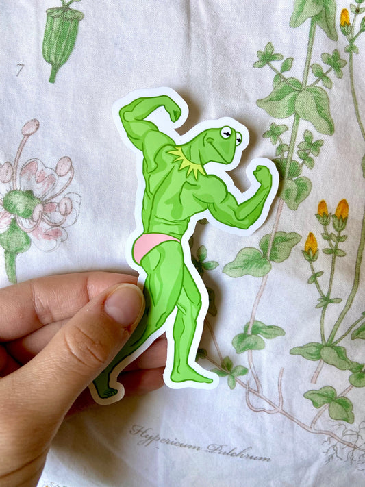 Buff Kermit the Frog Stickers