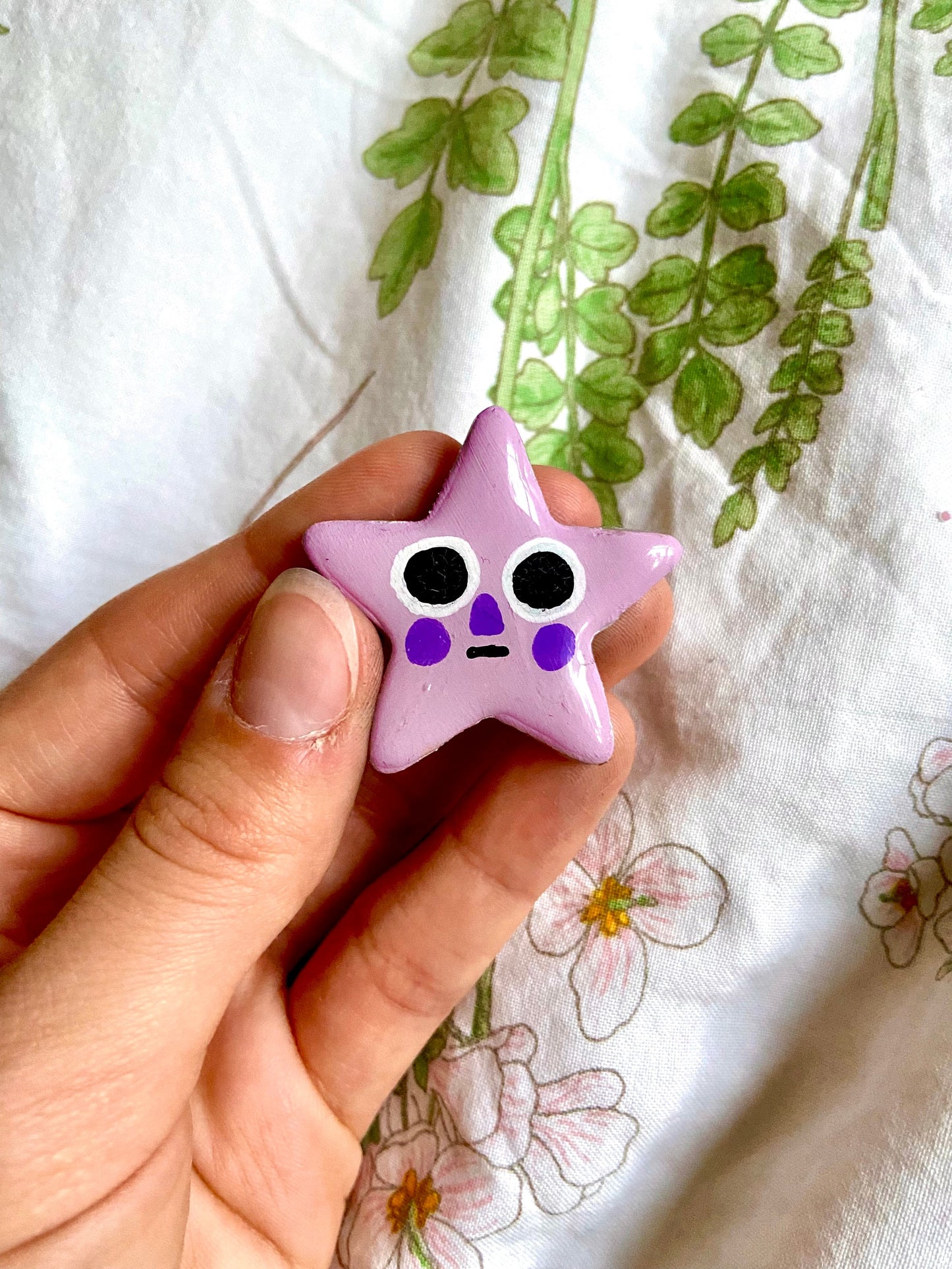 Space Face Clay Pins