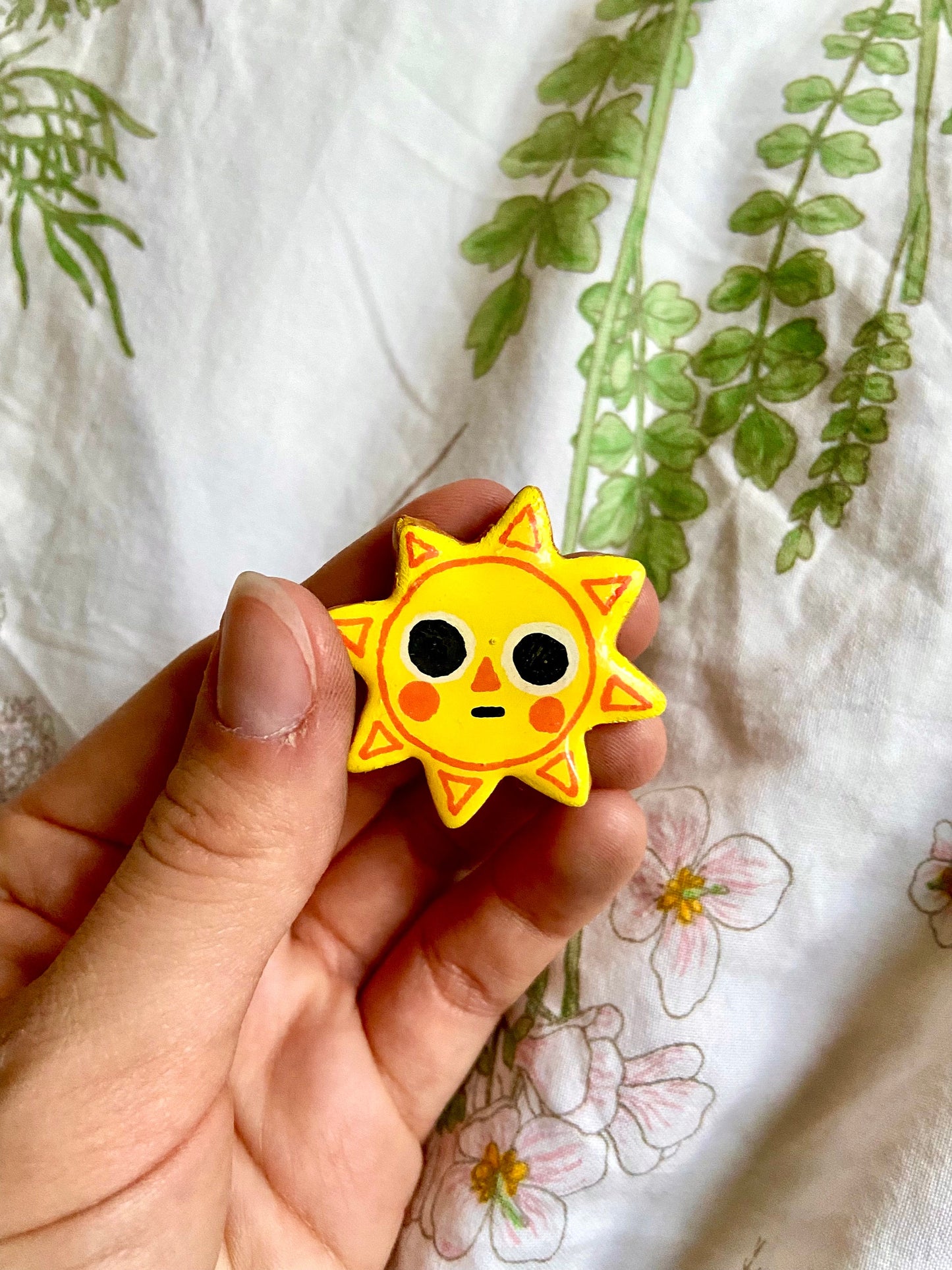 Space Face Clay Pins
