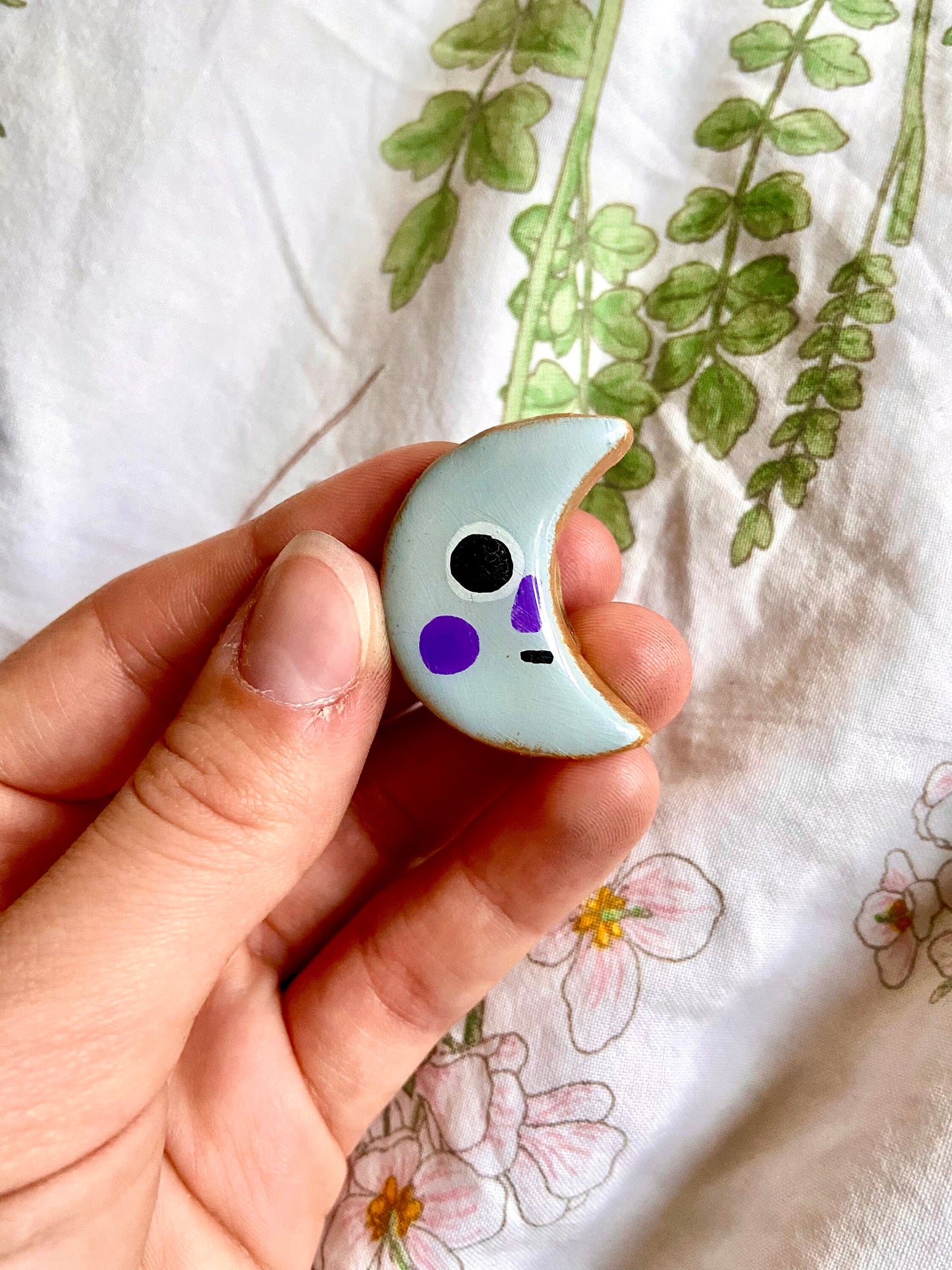 Space Face Clay Pins