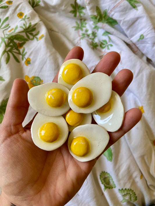 Sunnyside Up Egg Clay Pin