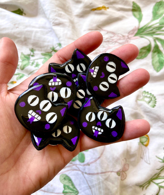 Spooky Halloween Clay Pins