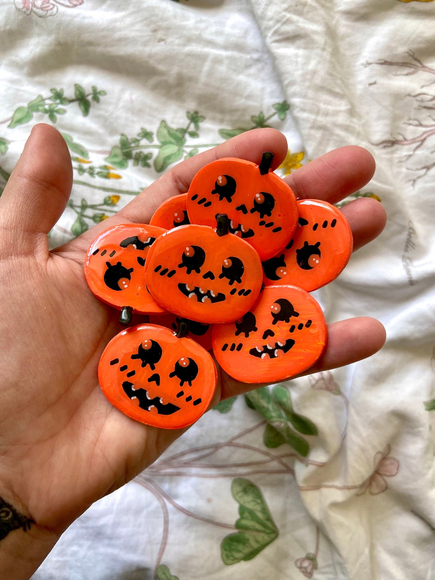 Spooky Halloween Clay Pins
