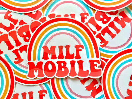 Milf Mobile Bumper Sticker and Magnet
