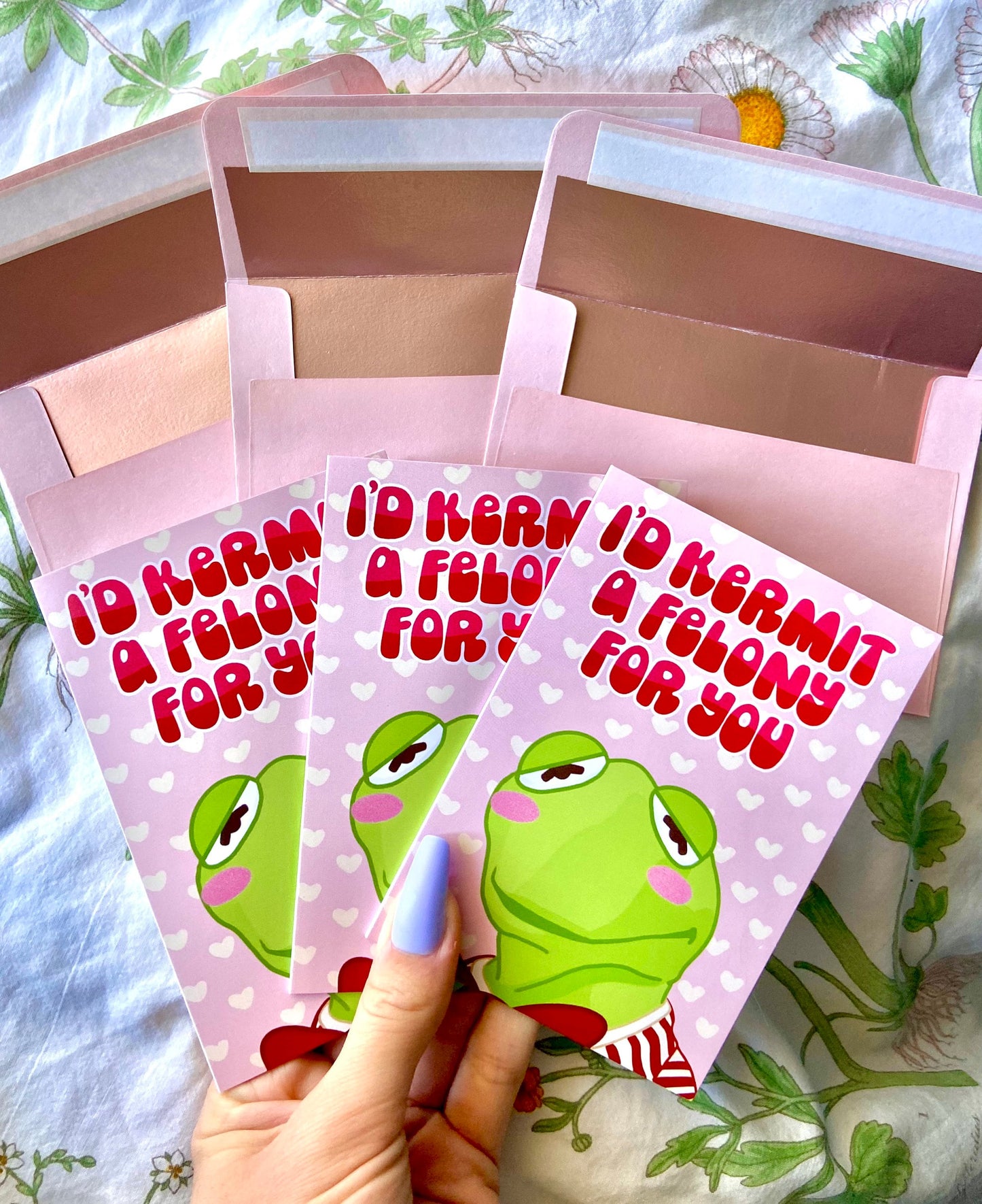 I'd Kermit a Felony for You Greeting Note Card