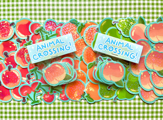 Mini Animal Crossing Fruit Sticker Packs