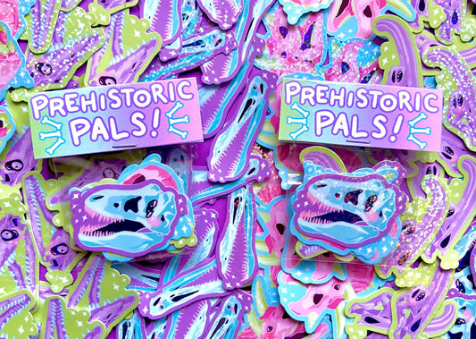 Mini Prehistoric Pals Dinosaur Sparkle Stickers