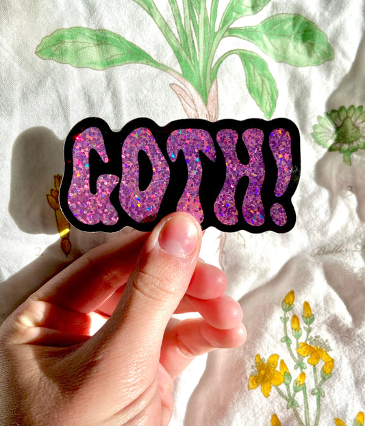 Pink Goth! Sparkle Sticker
