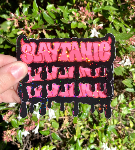 Slaytanic Goth Sparkle Sticker