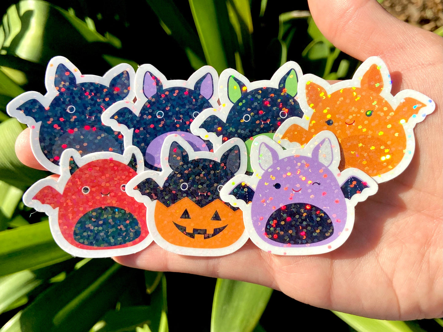Mini Halloween Bat Squishmallow Stickers