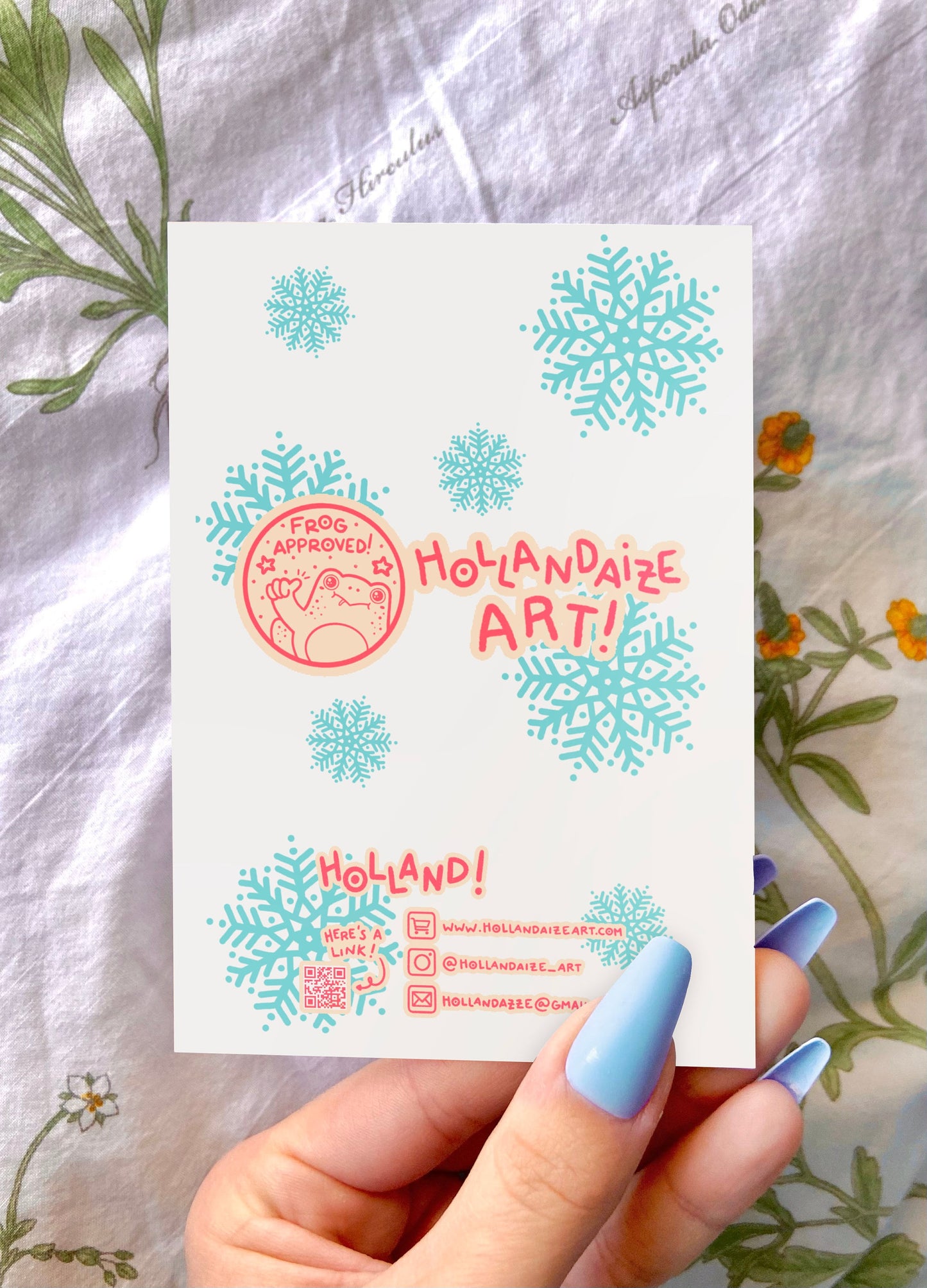 Hoppy Holidays Frog Gingerbread Christmas Card