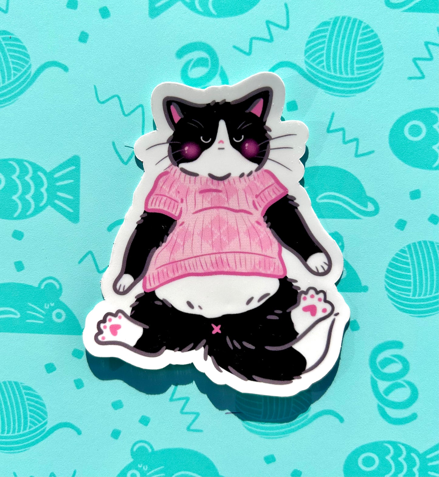 Cats in Sweaters Stickers