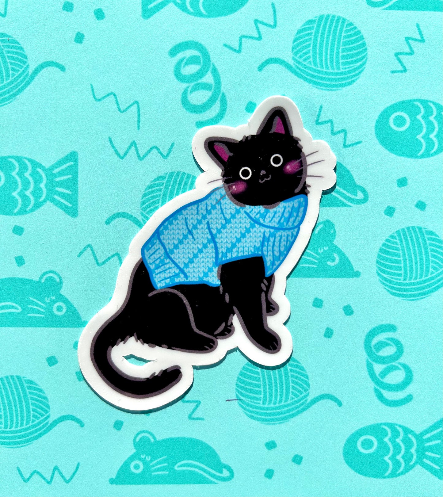 Cats in Sweaters Stickers