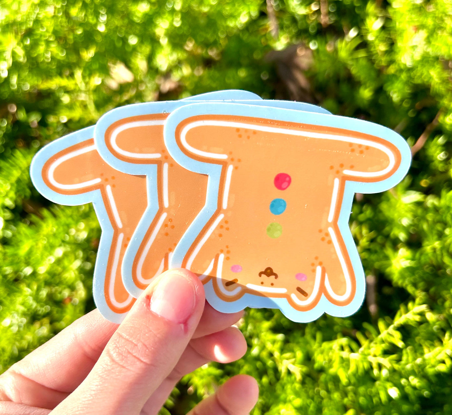 Gingerbread Frog Stickers