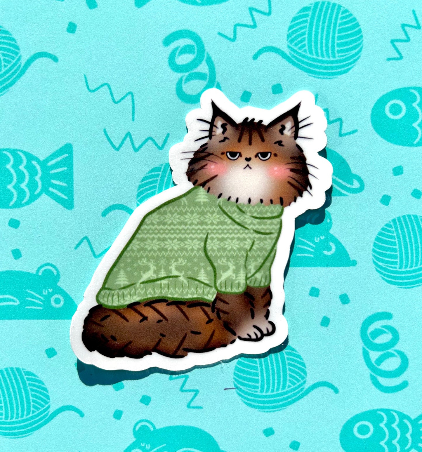 Cats in Sweaters Stickers