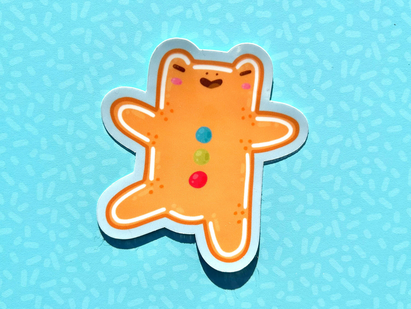 Gingerbread Frog Sticker Sheet