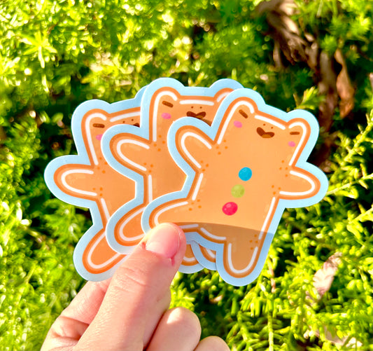 Gingerbread Frog Stickers