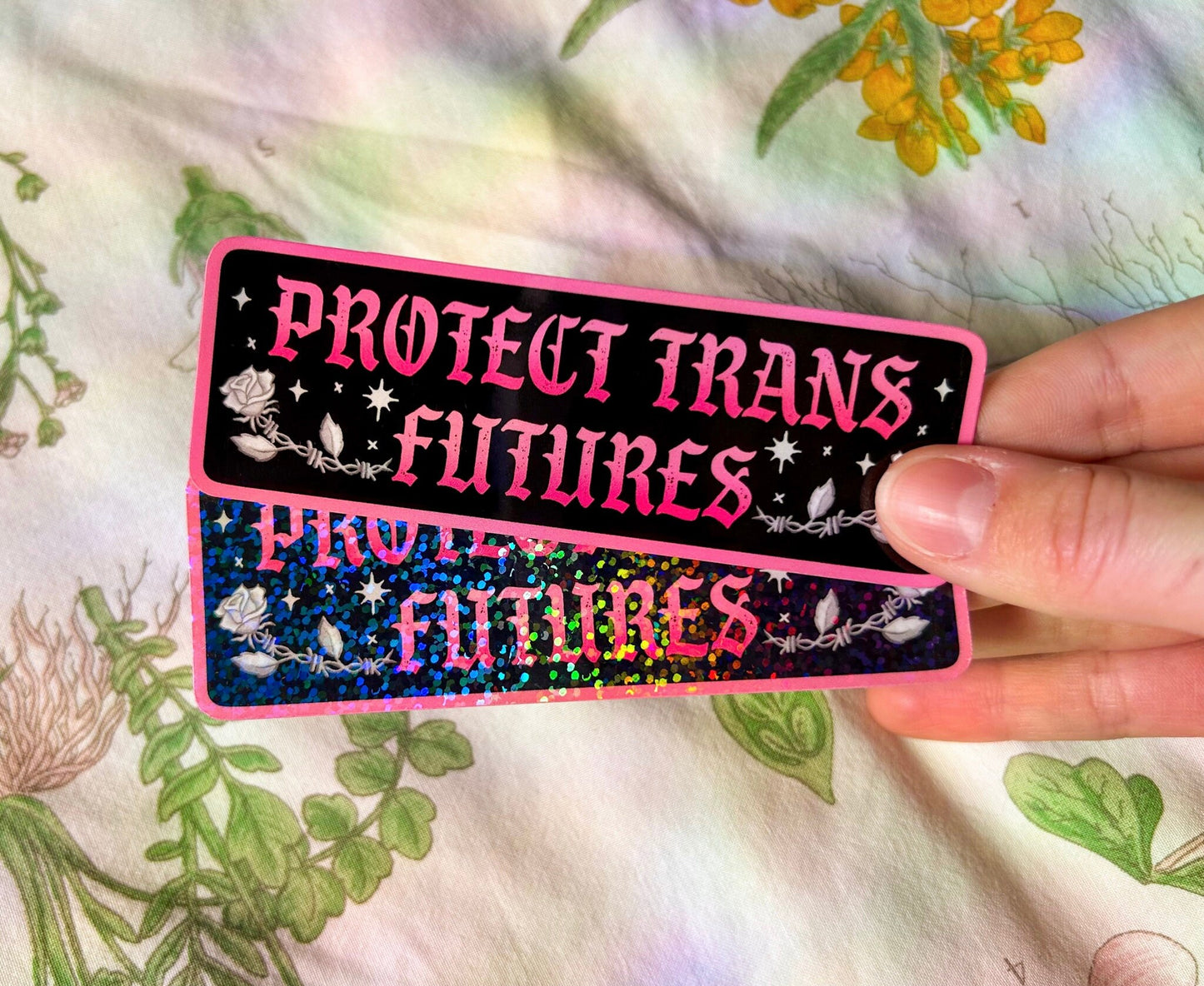Protect Trans Futures Sparkle Sticker
