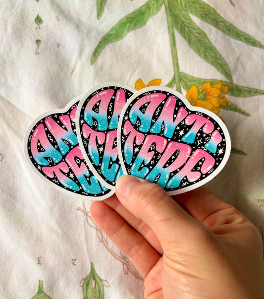 Anti TERF Heart Sticker
