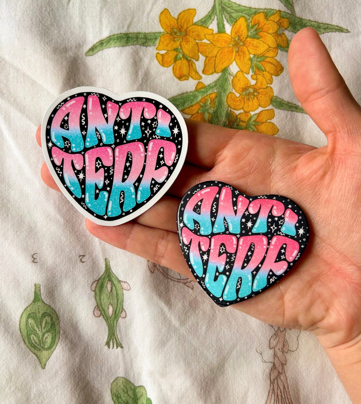 Anti TERF Heart Sticker