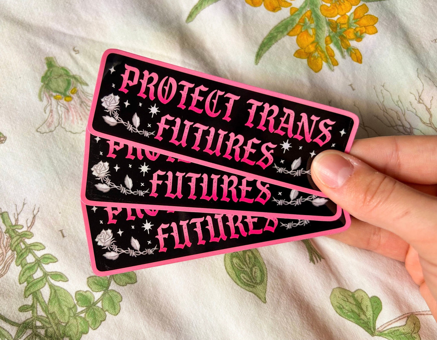 Protect Trans Futures Sparkle Sticker