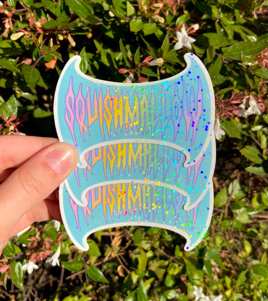 Squishmallow Death Metal Rainbow Stickers