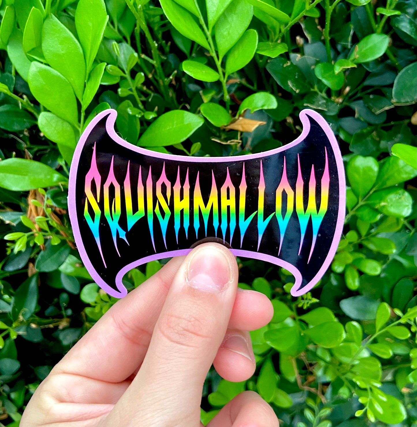 Squishmallow Death Metal Rainbow Stickers