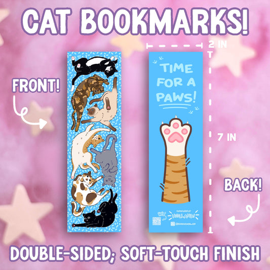 Cat Soft-Touch Bookmark