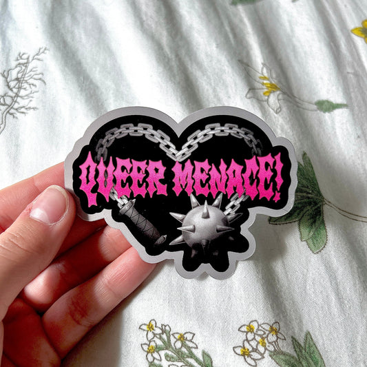 Queer Menace Flail Sticker
