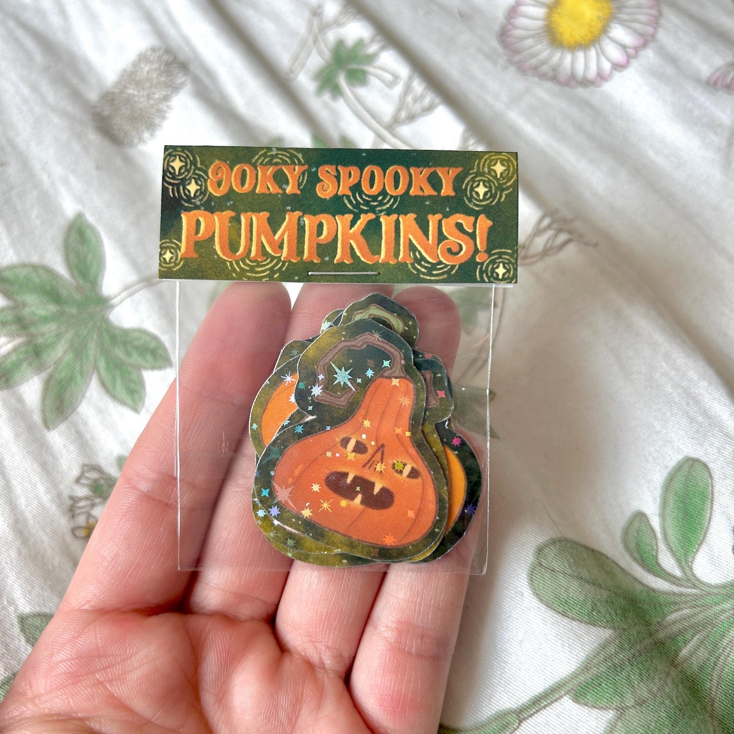 Mini Halloween Spooky Pumpkin Stickers