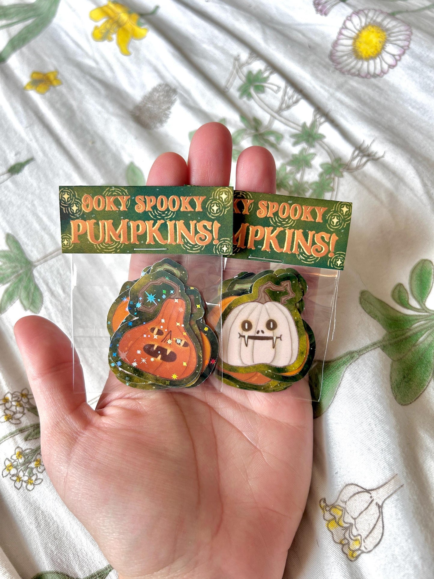 Mini Halloween Spooky Pumpkin Stickers