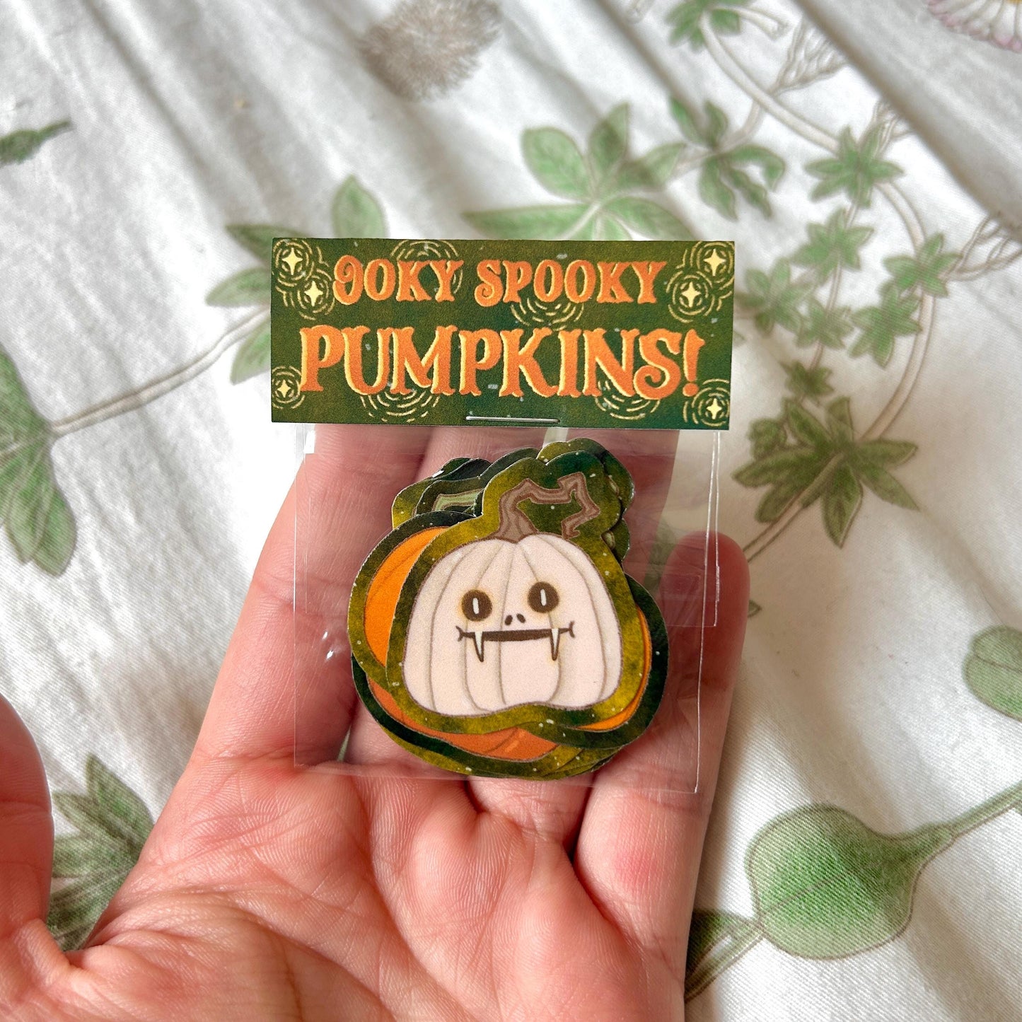 Mini Halloween Spooky Pumpkin Stickers