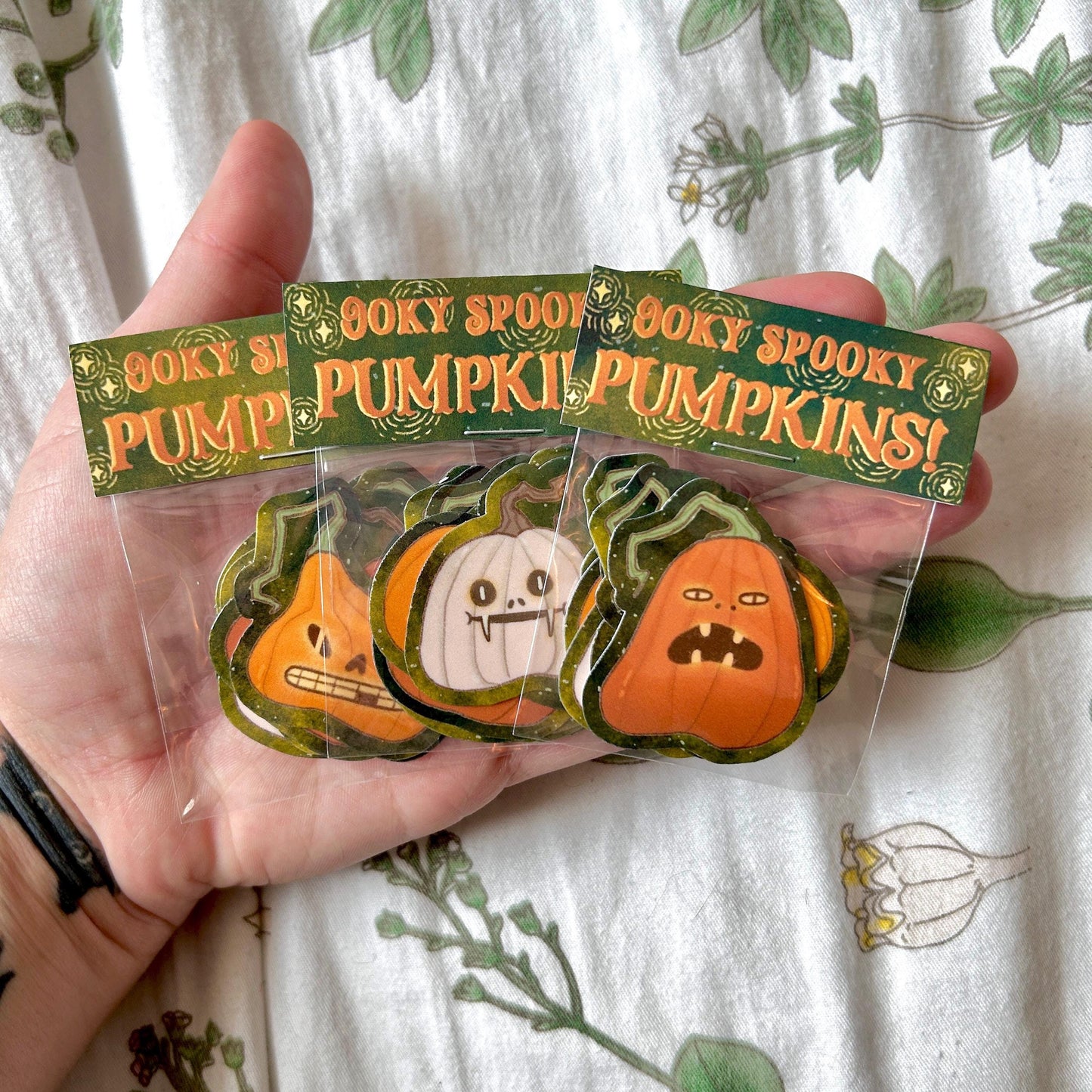 Mini Halloween Spooky Pumpkin Stickers